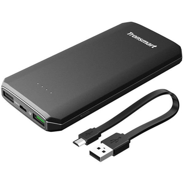 Портативная батарея Tronsmart Edge 10000mAh Quick Charge 3.0 Power Bank Black